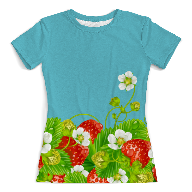 Printio Футболка с полной запечаткой (женская) Земляничная поляна printio футболка с полной запечаткой женская лесная поляна