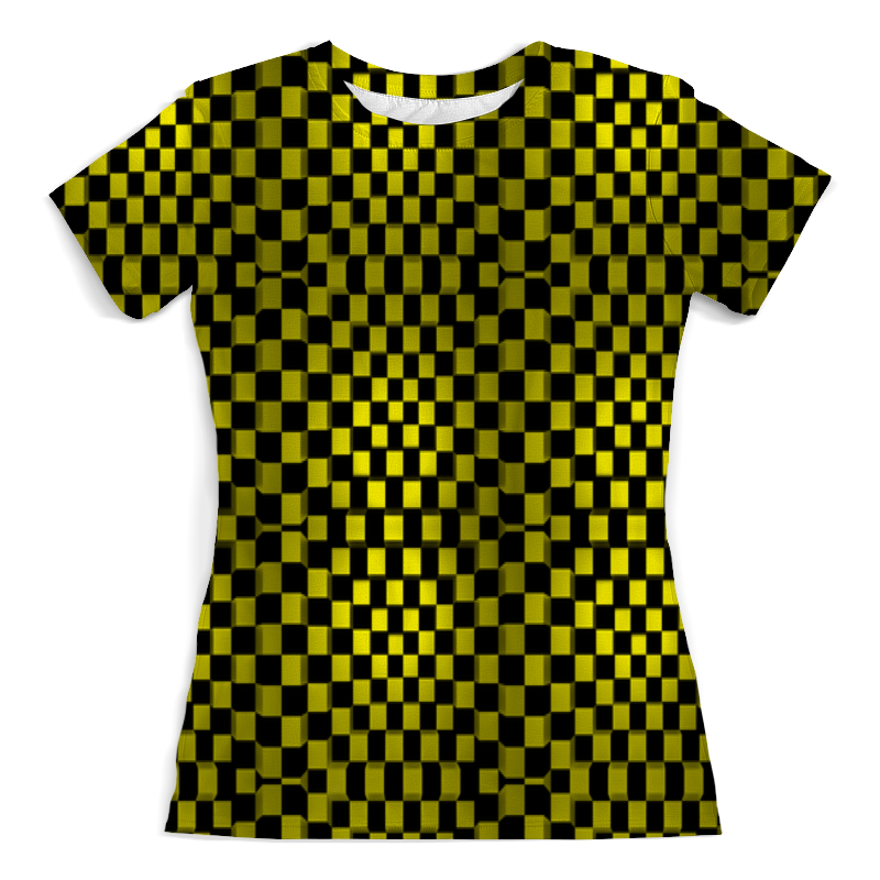 Printio Футболка с полной запечаткой (женская) Квадраты printio футболка с полной запечаткой женская зеленые квадраты