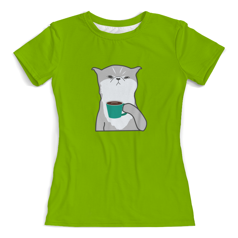 Printio Футболка с полной запечаткой (женская) Котенок