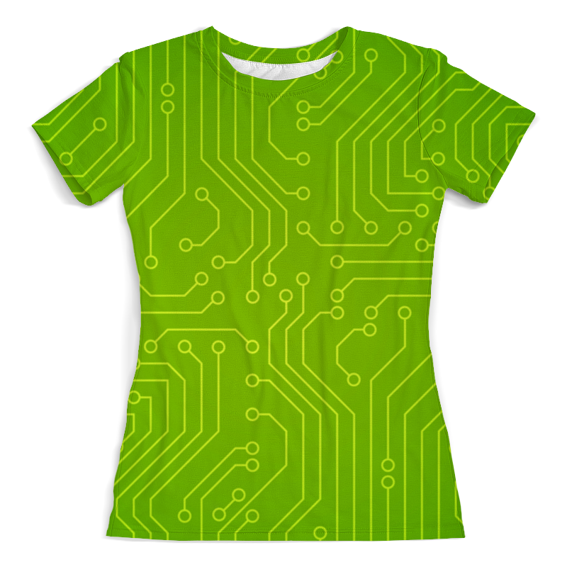 Printio Футболка с полной запечаткой (женская) Зелёная плата printio футболка с полной запечаткой женская зелёная плата