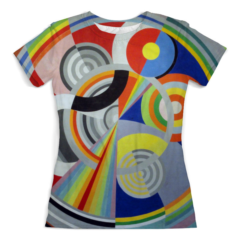 printio футболка с полной запечаткой женская пейзаж с диском робер делоне Printio Футболка с полной запечаткой (женская) Ритм № 1 (робер делоне)