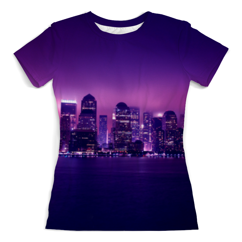 Printio Футболка с полной запечаткой (женская) Город printio футболка с полной запечаткой женская космический город