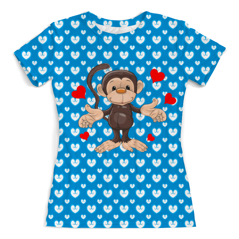 Printio Футболка с полной запечаткой (женская) Обезьянка printio футболка с полной запечаткой мужская обезьянка