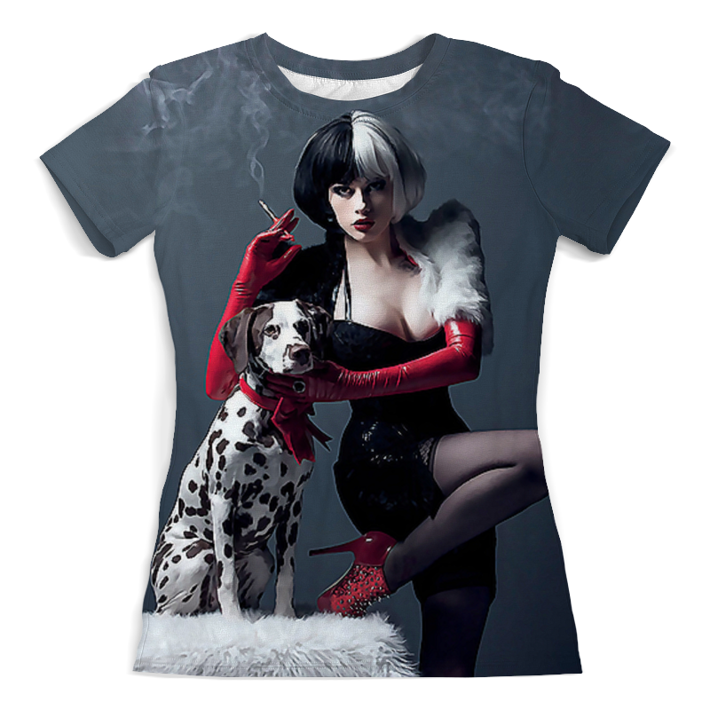 Printio Футболка с полной запечаткой (женская) Дама с собачкой printio футболка с полной запечаткой мужская девочка с собачкой