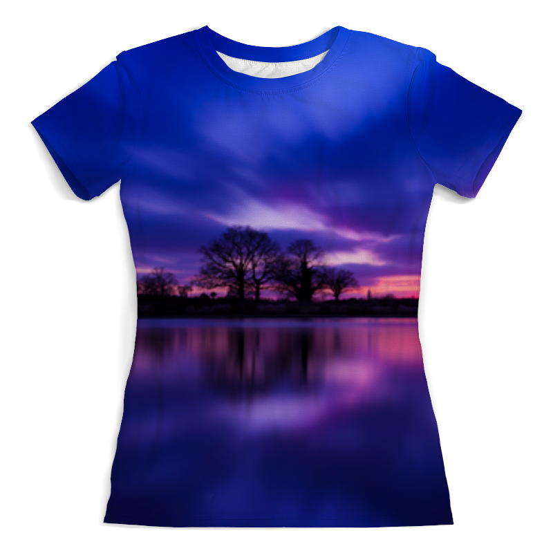 Printio Футболка с полной запечаткой (женская) Закат над озером printio футболка с полной запечаткой женская закат над морем