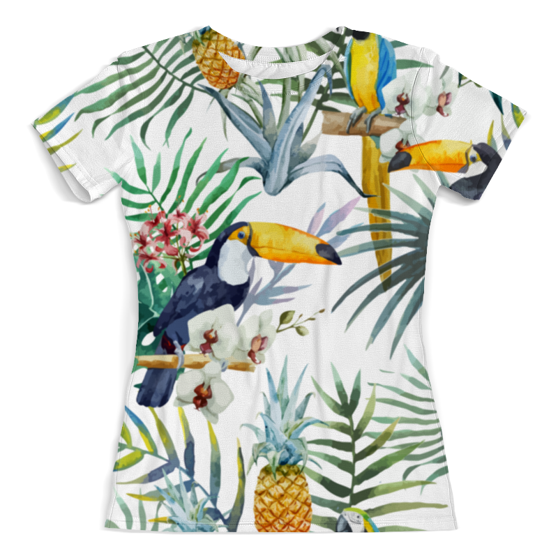 Printio Футболка с полной запечаткой (женская) Пеликан и ананасы printio футболка с полной запечаткой мужская пеликан