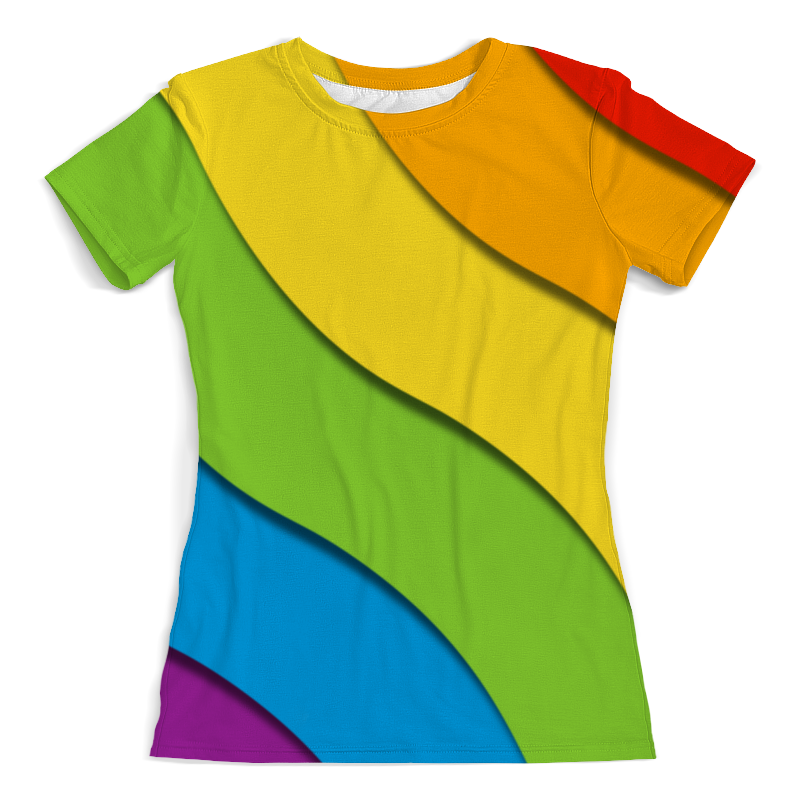 Printio Футболка с полной запечаткой (женская) Радуга printio футболка с полной запечаткой женская радуга с сердцем