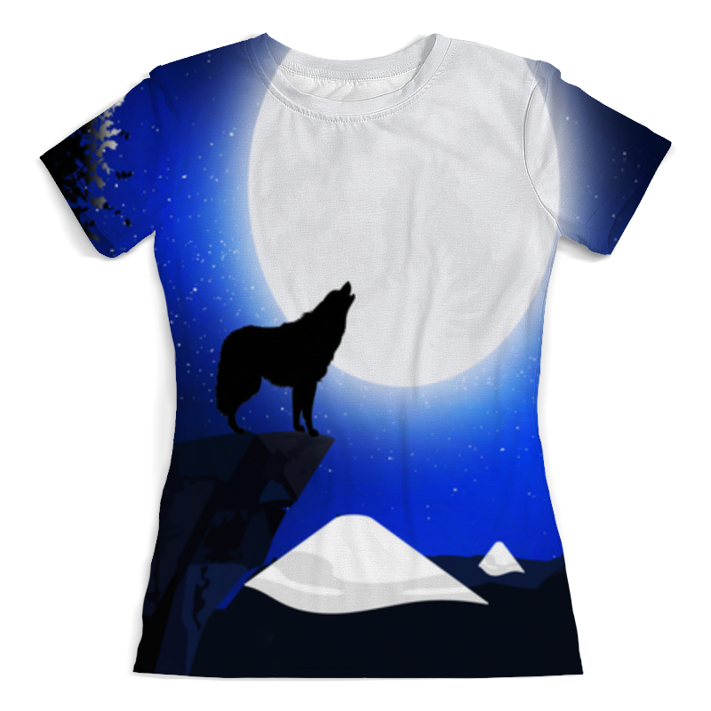 Printio Футболка с полной запечаткой (женская) Одинокий волк printio футболка с полной запечаткой женская одинокий волк