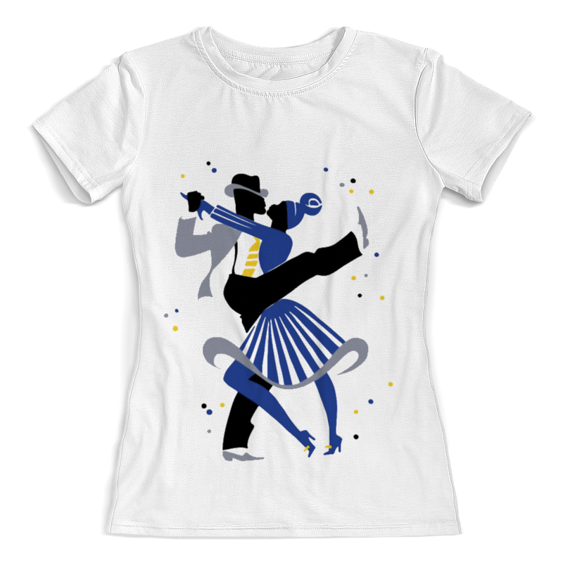 Printio Футболка с полной запечаткой (женская) Танцы. линди-хоп