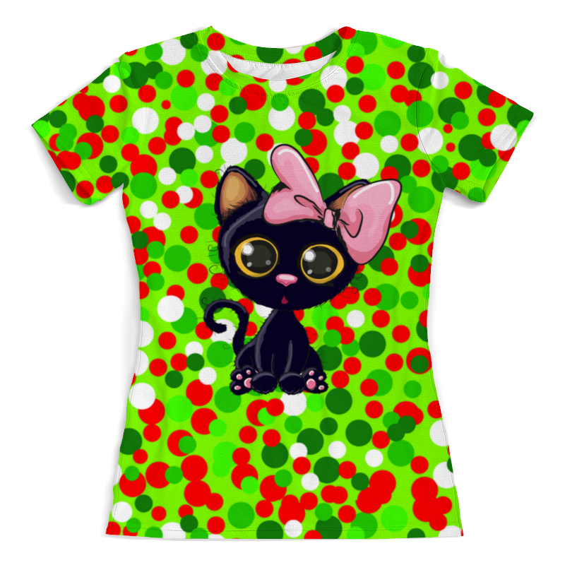 Printio Футболка с полной запечаткой (женская) Кошечка printio футболка с полной запечаткой женская кошечка в цветах