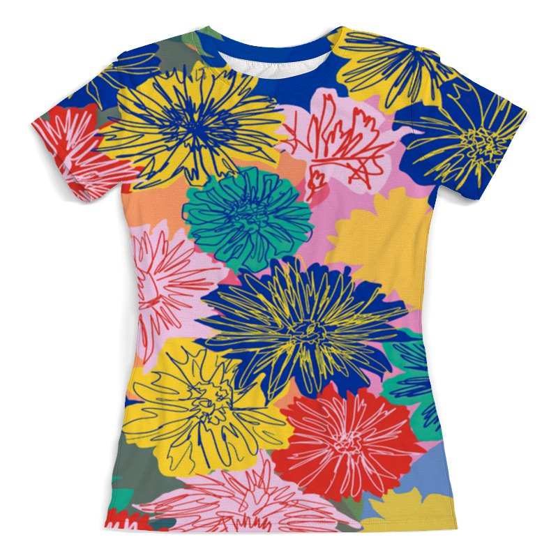 Printio Футболка с полной запечаткой (женская) ❖flowers❖ printio футболка с полной запечаткой женская dogs and flowers
