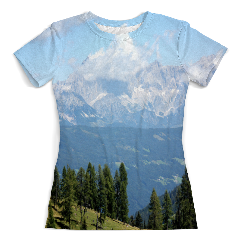 Printio Футболка с полной запечаткой (женская) Горный пейзаж printio футболка с полной запечаткой мужская горный пейзаж