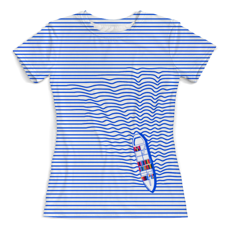 Printio Футболка с полной запечаткой (женская) Волны printio футболка с полной запечаткой женская цветные волны