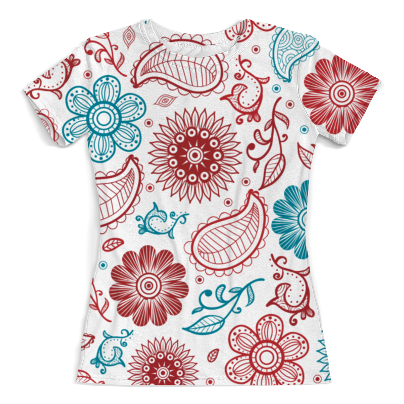 Printio Футболка с полной запечаткой (женская) Цветочная printio футболка с полной запечаткой женская цветочный вальс