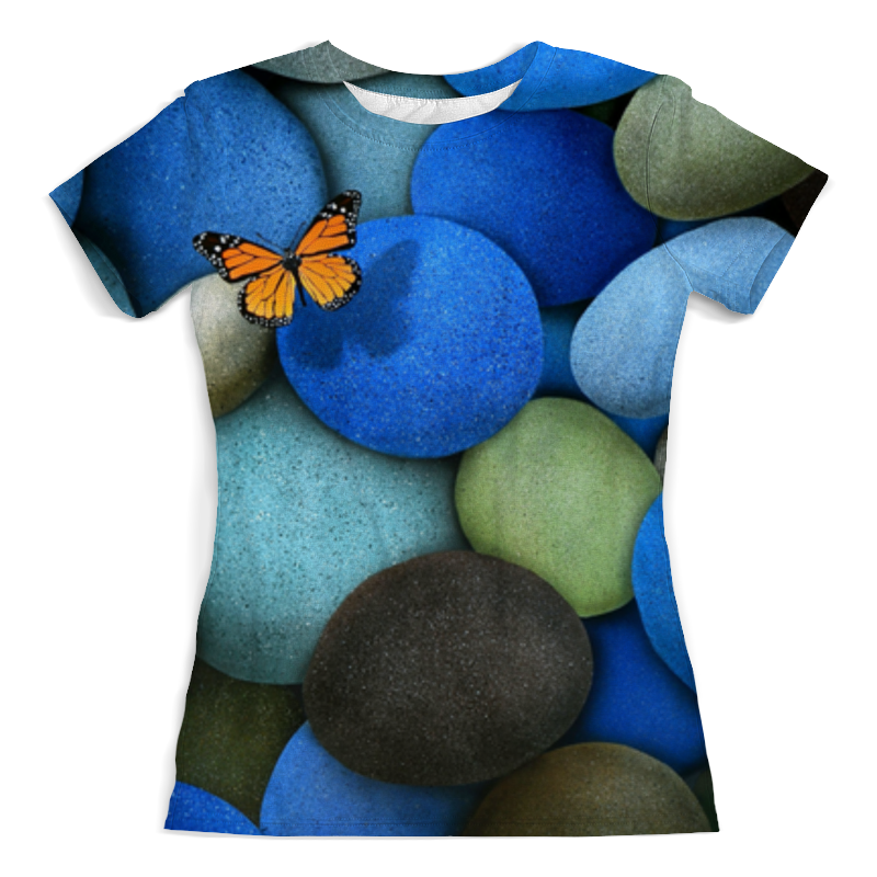 Printio Футболка с полной запечаткой (женская) Бабочка. морской берег printio футболка с полной запечаткой женская берег