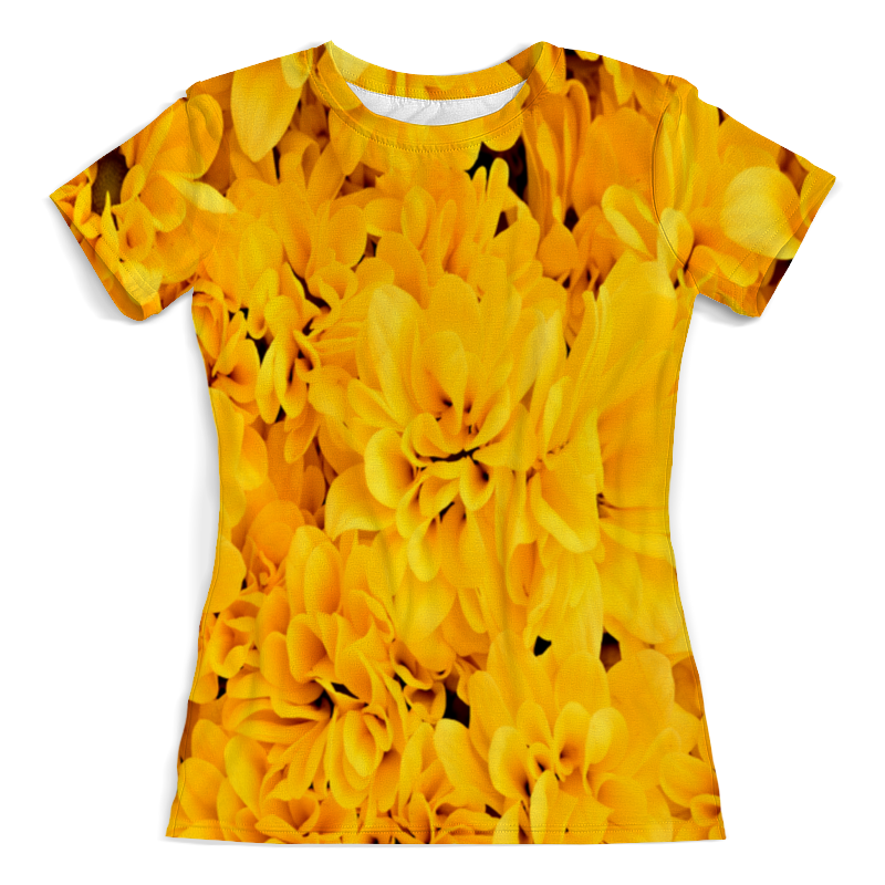 Printio Футболка с полной запечаткой (женская) Желтые цветы printio футболка с полной запечаткой женская желтые цветы