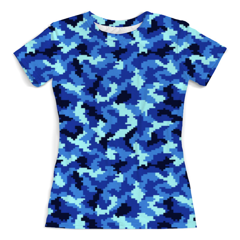 Printio Футболка с полной запечаткой (женская) Морской камуфляж printio футболка с полной запечаткой мужская морской камуфляж