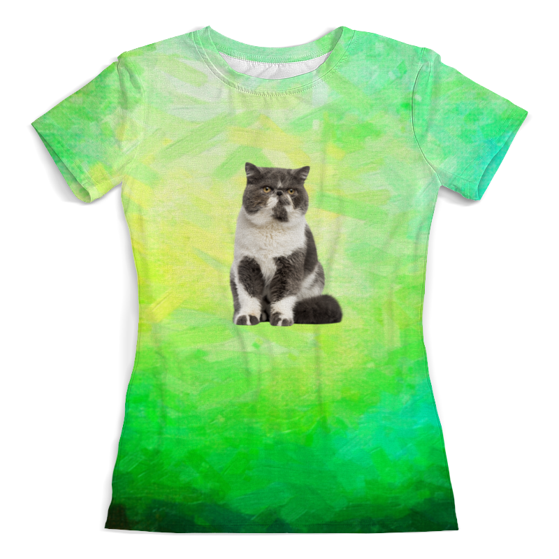 Printio Футболка с полной запечаткой (женская) Котик printio футболка с полной запечаткой женская милый котик