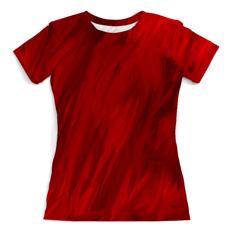 Printio Футболка с полной запечаткой (женская) Красные краски printio футболка с полной запечаткой женская сине красные краски