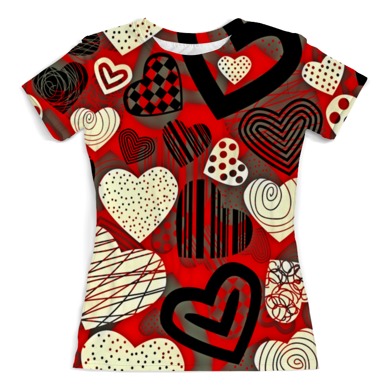 Printio Футболка с полной запечаткой (женская) Сердце printio футболка с полной запечаткой женская сердце 1