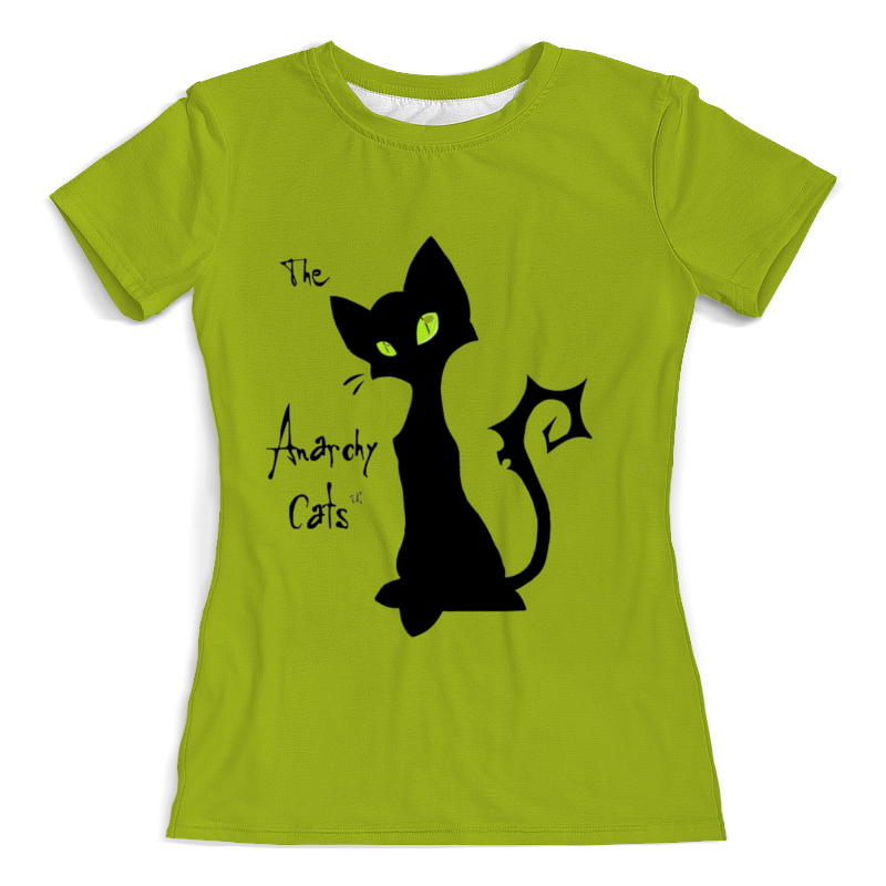 Printio Футболка с полной запечаткой (женская) Кот-анархист printio футболка с полной запечаткой женская солнечный кот