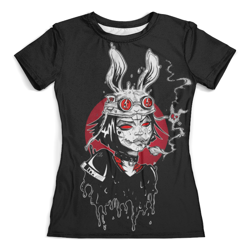 printio футболка с полной запечаткой женская умный кролик в очках Printio Футболка с полной запечаткой (женская) Кролик
