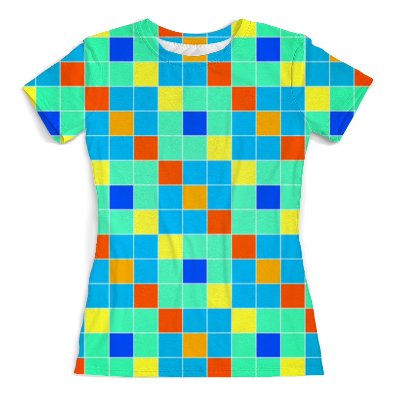Printio Футболка с полной запечаткой (женская) Кубики printio футболка с полной запечаткой женская цветные кубики