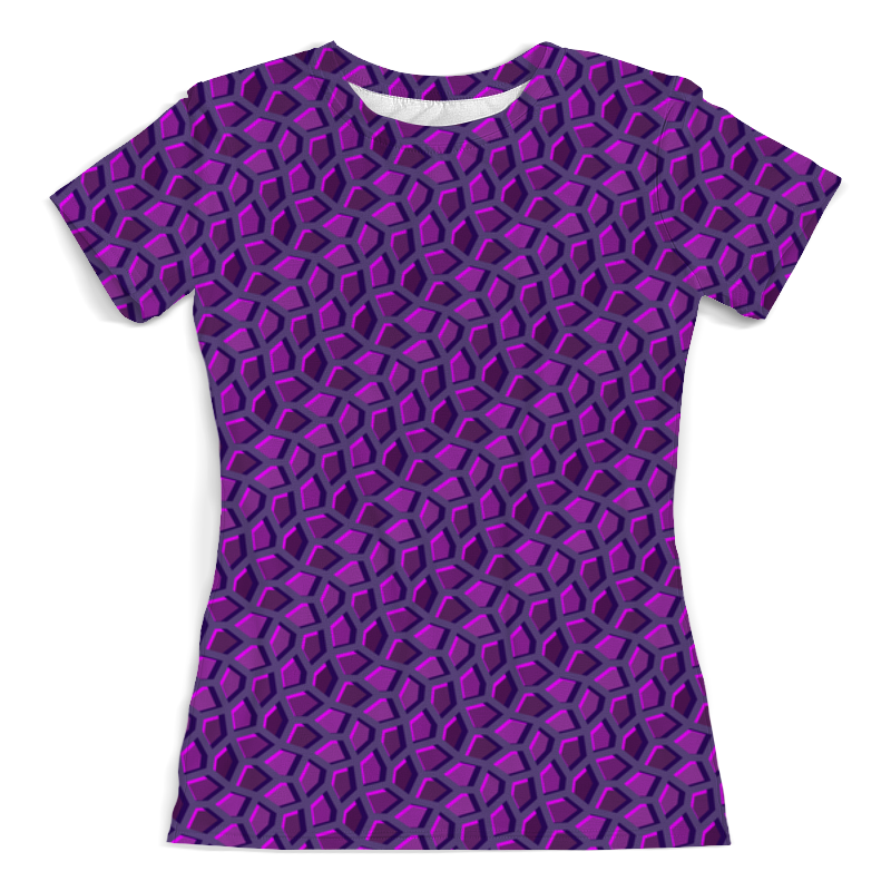 Printio Футболка с полной запечаткой (женская) Пурпурная мозаика printio бомбер пурпурная мозаика