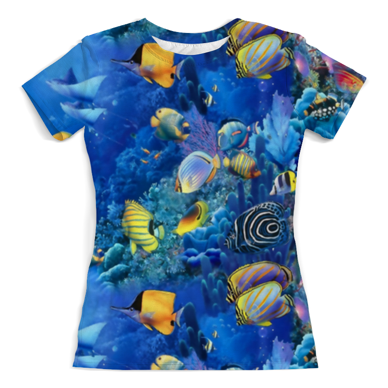 Printio Футболка с полной запечаткой (женская) Морской риф printio футболка с полной запечаткой для мальчиков морской риф