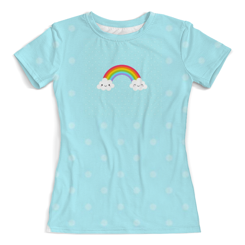 Printio Футболка с полной запечаткой (женская) Футболка женская облака и радуга printio футболка с полной запечаткой женская радуга с сердцем