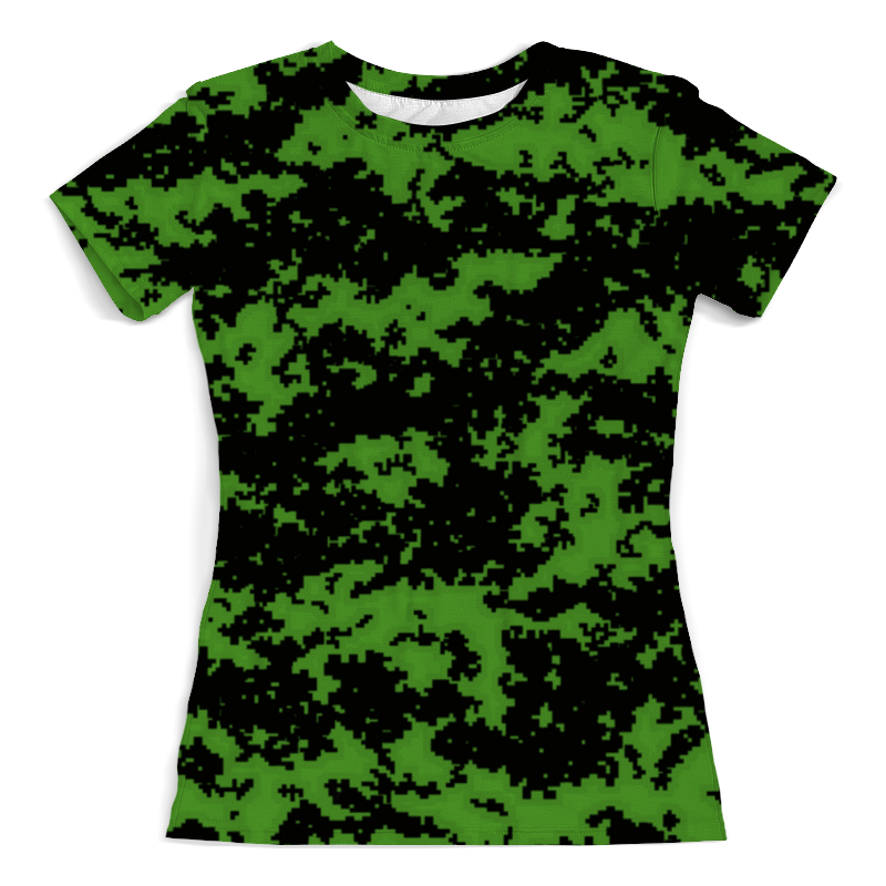 Printio Футболка с полной запечаткой (женская) Green camouflage
