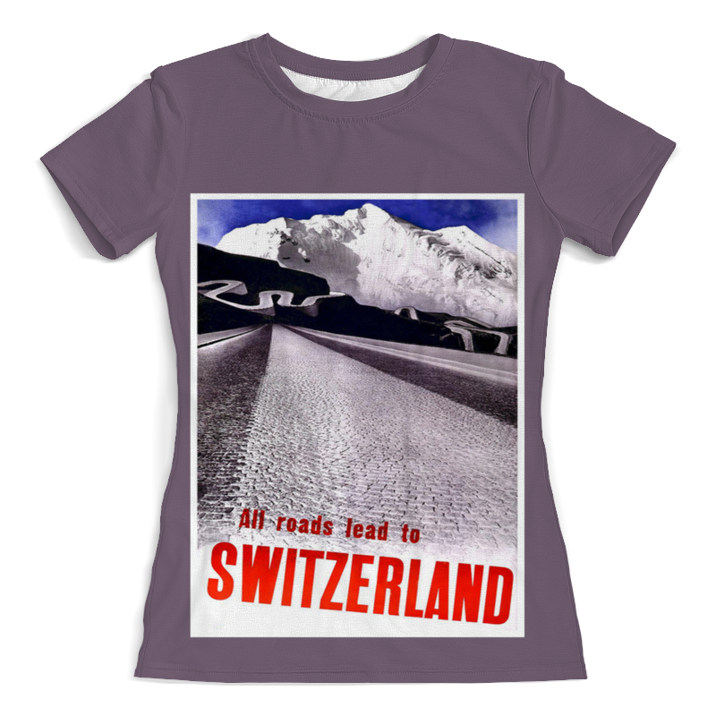 Printio Футболка с полной запечаткой (женская) Швейцария printio футболка с полной запечаткой женская швейцария