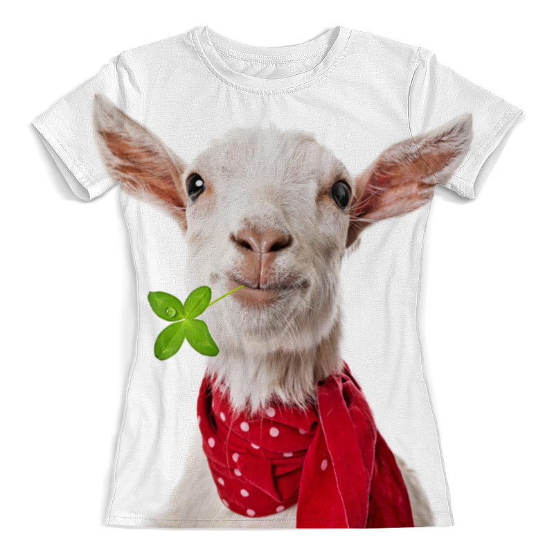 Printio Футболка с полной запечаткой (женская) Козлик