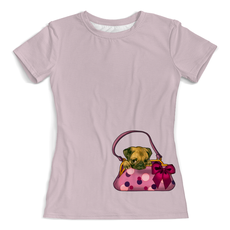 Printio Футболка с полной запечаткой (женская) Песа в сумочке