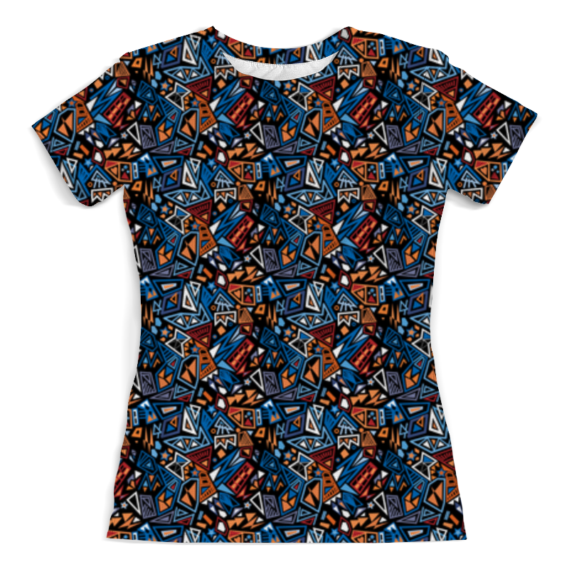 Printio Футболка с полной запечаткой (женская) Модный и стильный геометрический паттерн printio футболка с полной запечаткой женская модный цып