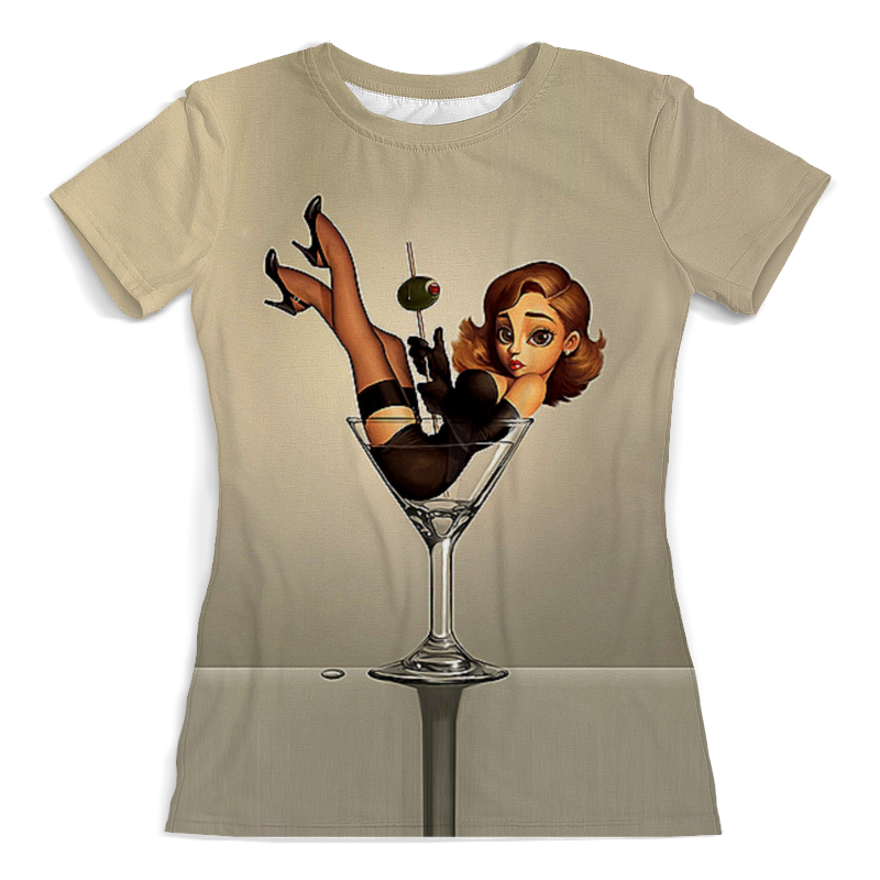 Printio Футболка с полной запечаткой (женская) Коктейльная девушка printio футболка с полной запечаткой женская коктейльная девушка