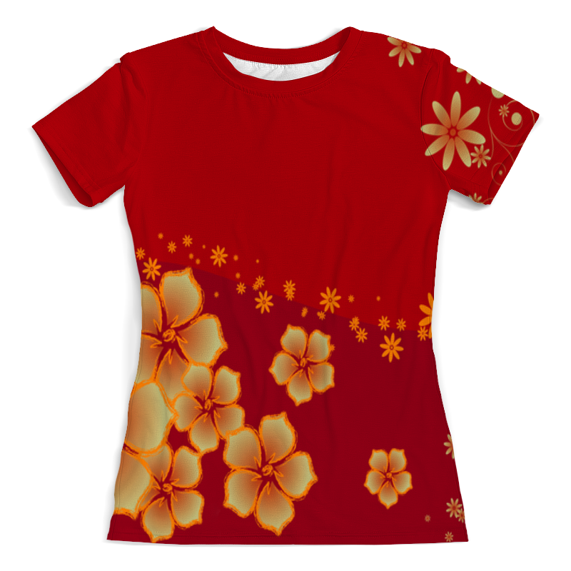 Printio Футболка с полной запечаткой (женская) Цветы printio футболка с полной запечаткой женская бумажные цветы