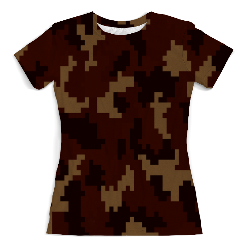 Printio Футболка с полной запечаткой (женская) Коричневый камуфляж printio футболка с полной запечаткой женская коричневый камуфляж