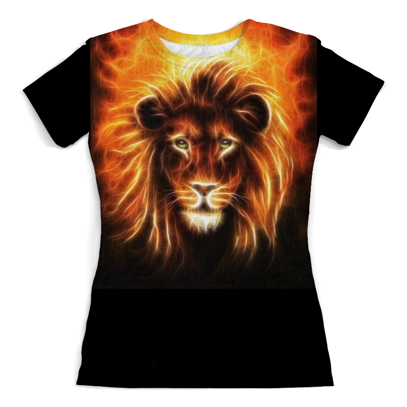 Printio Футболка с полной запечаткой (женская) Огненный лев футболка с полной запечаткой мужская printio огненный лев