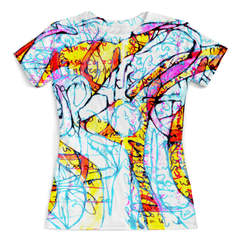 Printio Футболка с полной запечаткой (женская) Яркая абстракция printio футболка с полной запечаткой для мальчиков абстрактная живопись