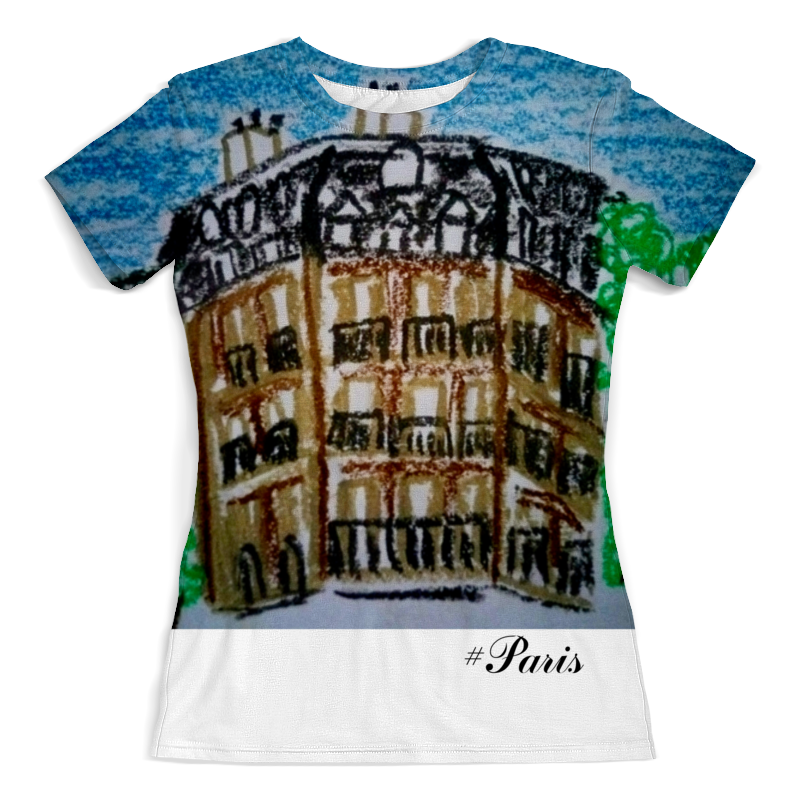 Printio Футболка с полной запечаткой (женская) Париж-париж printio футболка с полной запечаткой для девочек париж париж