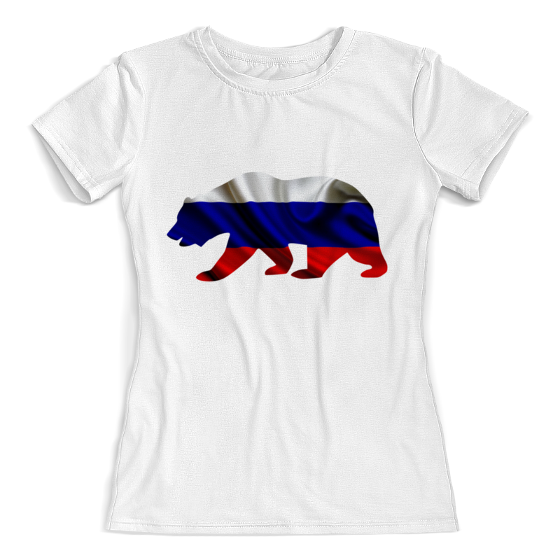 Printio Футболка с полной запечаткой (женская) Русский медведь printio футболка с полной запечаткой женская символ россии
