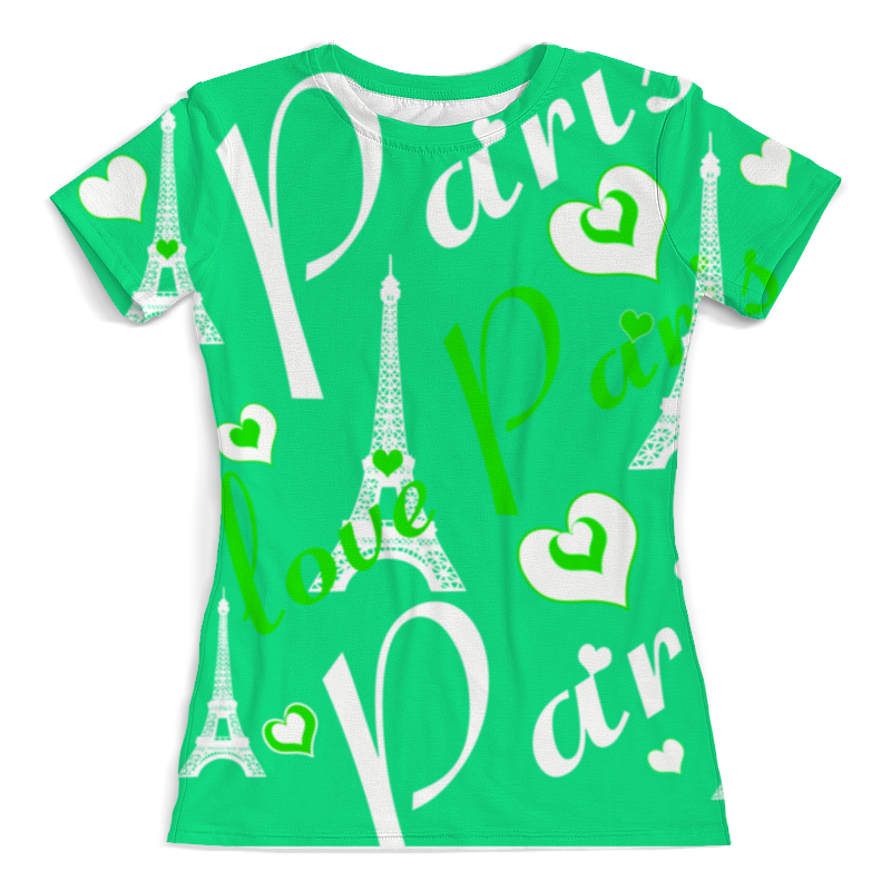Printio Футболка с полной запечаткой (женская) Париж