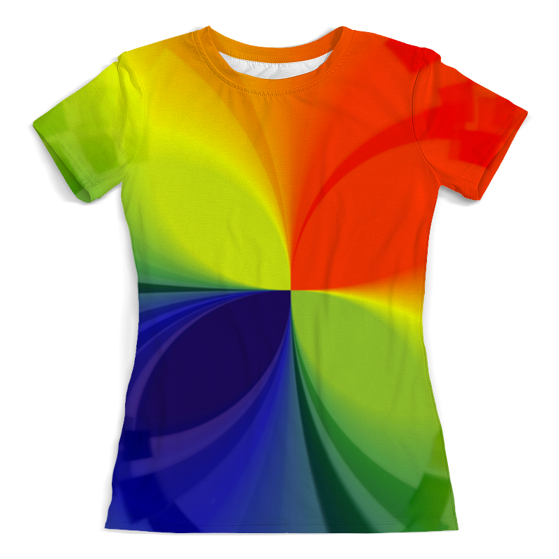 Printio Футболка с полной запечаткой (женская) Цветной калейдоскоп printio футболка с полной запечаткой женская счастье