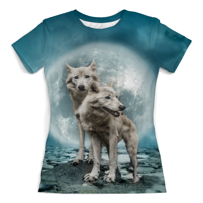 Printio Футболка с полной запечаткой (женская) Волки printio футболка с полной запечаткой женская волки ночь