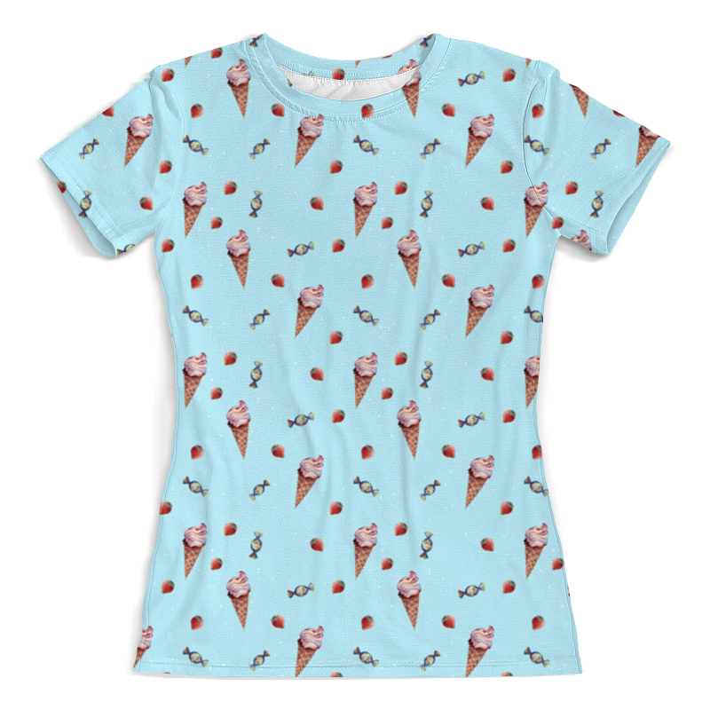 Printio Футболка с полной запечаткой (женская) Мороженка printio футболка с полной запечаткой для девочек мишки сладкоежки