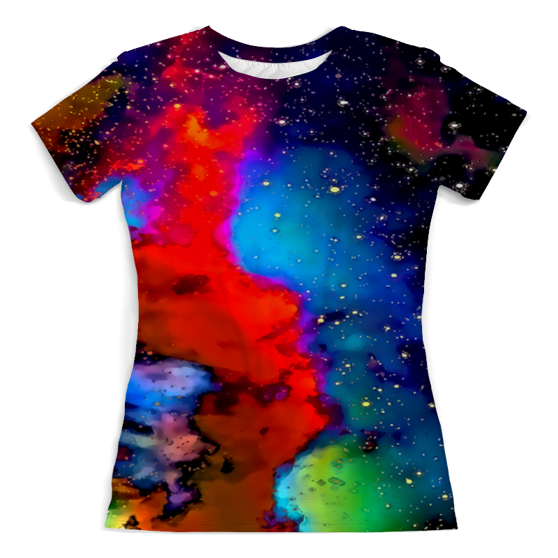 Printio Футболка с полной запечаткой (женская) Краски космоса printio футболка с полной запечаткой женская магия космоса
