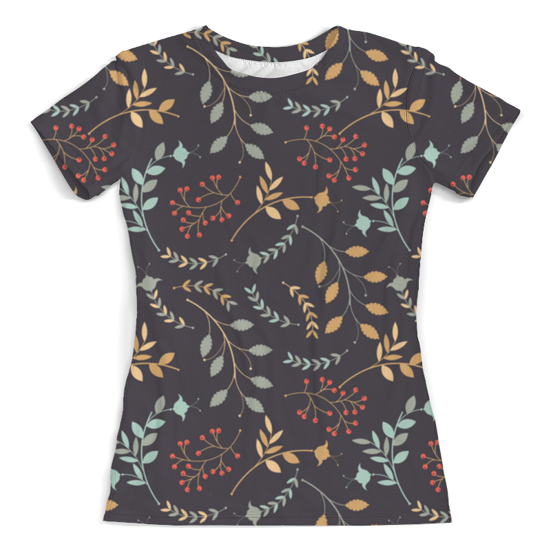 printio футболка с полной запечаткой женская лесные ягоды Printio Футболка с полной запечаткой (женская) Лесные ягоды