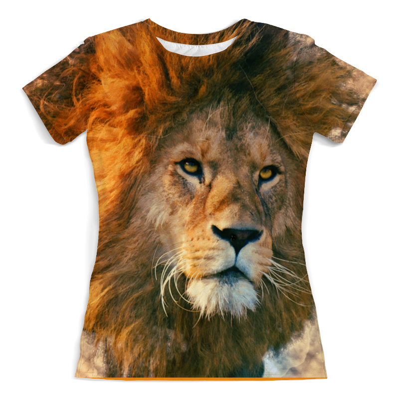 Printio Футболка с полной запечаткой (женская) Морда льва printio футболка с полной запечаткой женская абстракция льва