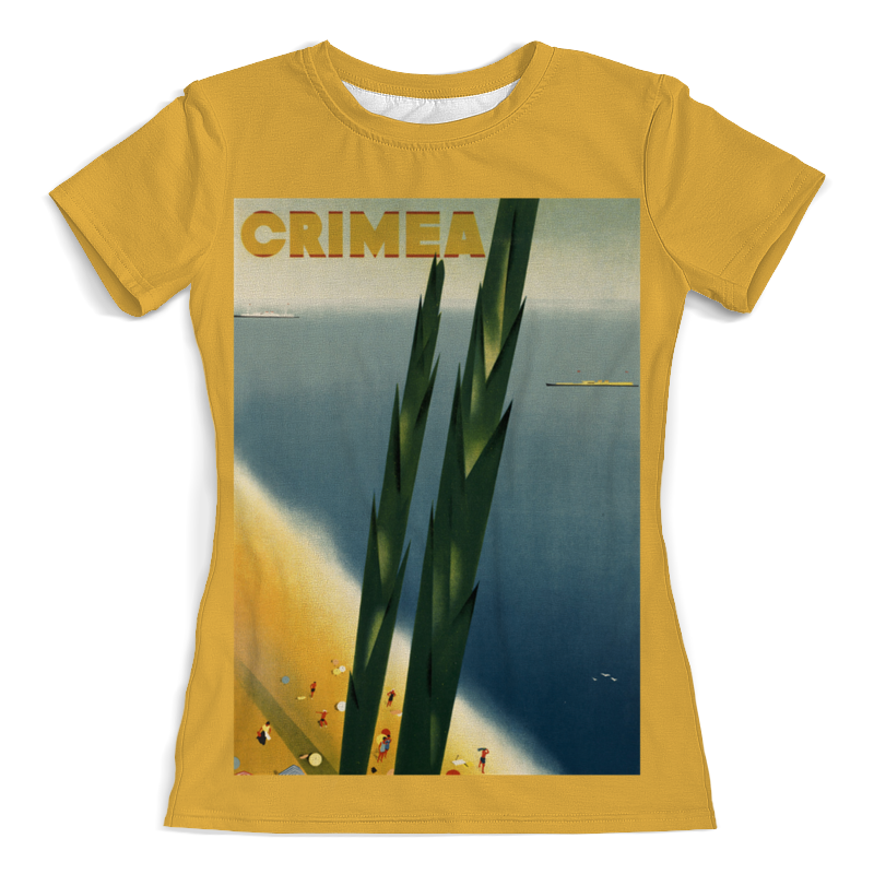 Printio Футболка с полной запечаткой (женская) Крым винтаж printio футболка с полной запечаткой женская винтаж